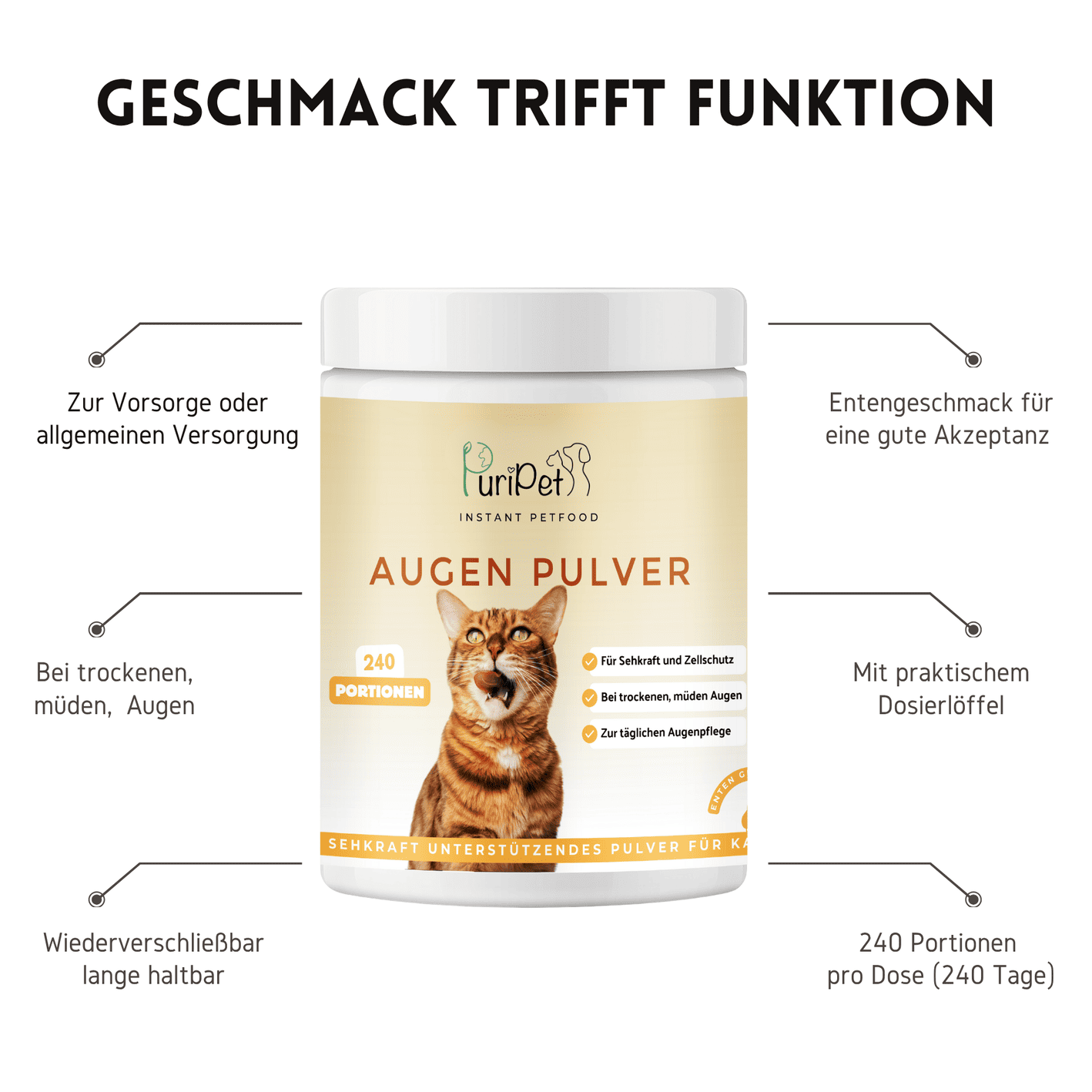 Augen Pulver für Katzen