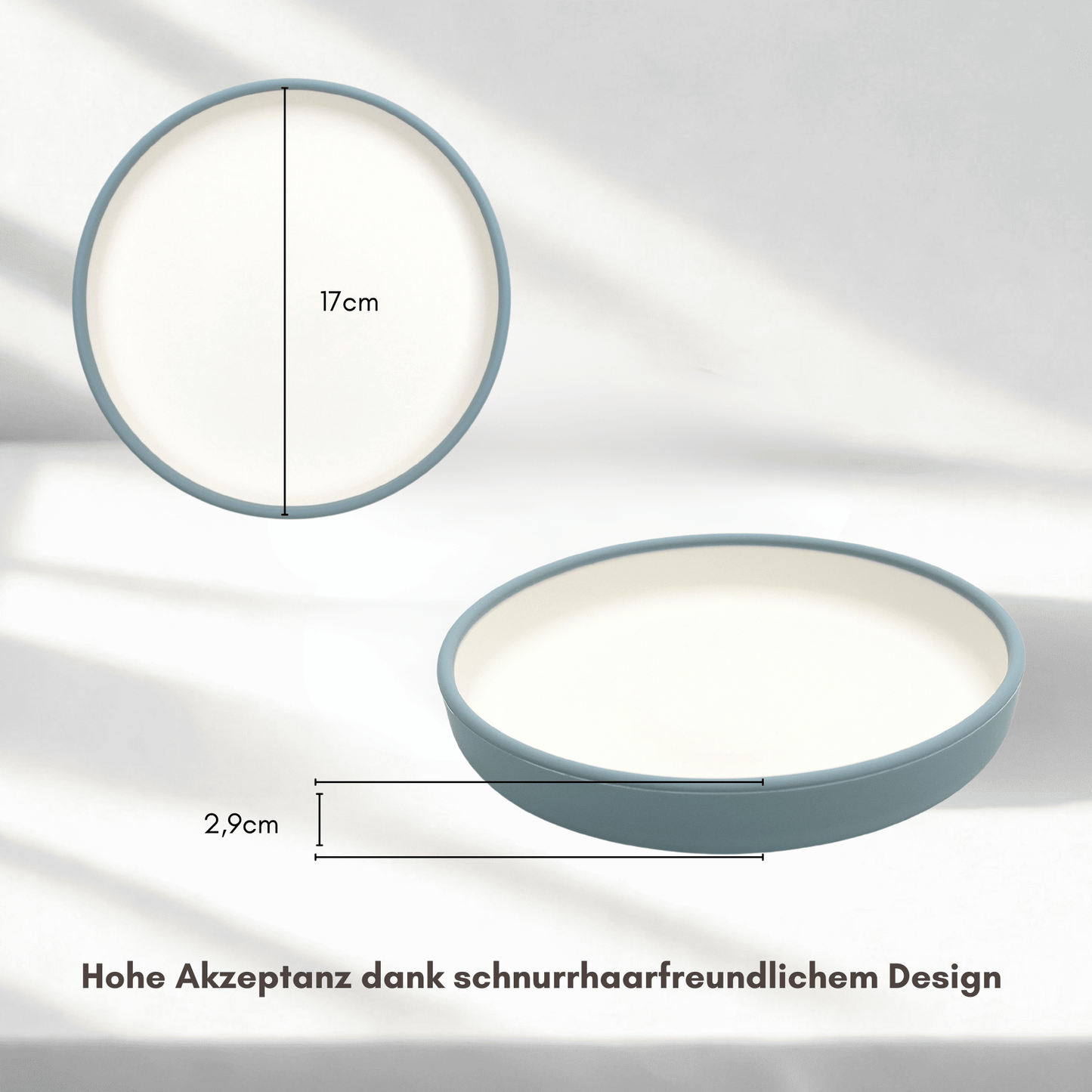 Flacher Silikon Futternapf rund