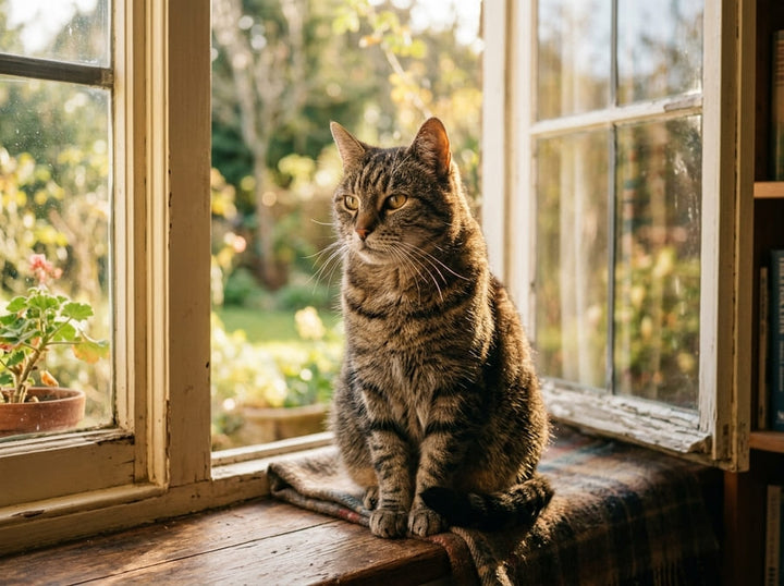 Katze neben gefriergetrocknetem Katzenfutter – PuriPet Ratgeber
