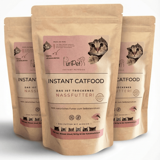 3x Instant Catfood Huhn Bundle