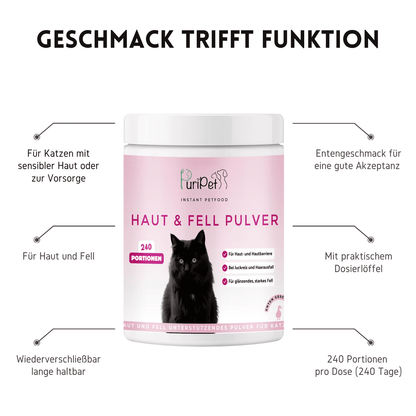 Haut und Fell Pulver für Katzen