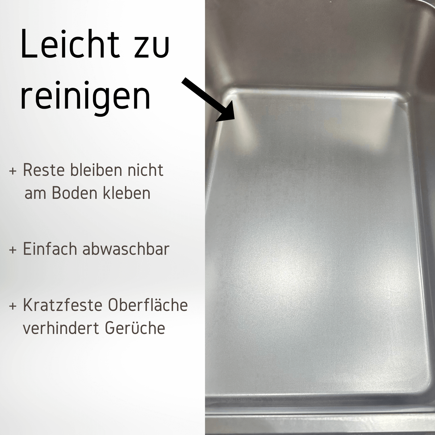 Katzentoilette Edelstahl Reinigung