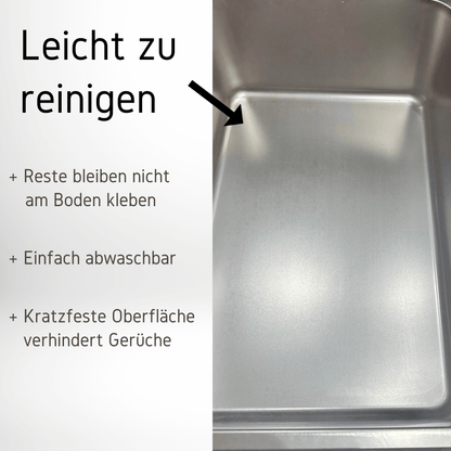 Katzentoilette Edelstahl Reinigung